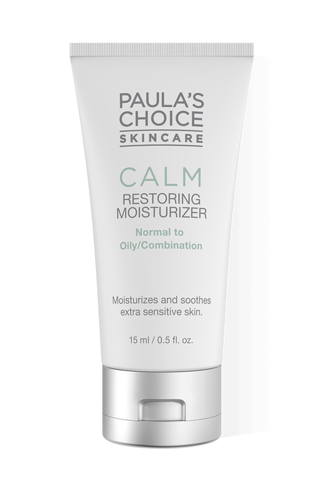 Calm Lightweight Restoring Cream Moisturiser - Travel size Calm Moisturizer normal to oily skin Travel size