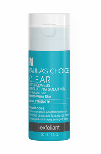 Clear Extra Strength Anti-Redness Exfoliating Solution Salicylic Acid Trial Size
