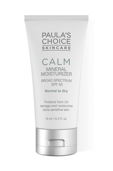 Calm Hydrating Moisturiser SPF 30 - Travel size Calm Mineral Moisturizer Broad Spectrum SPF 30 normal to dry skin Travel size